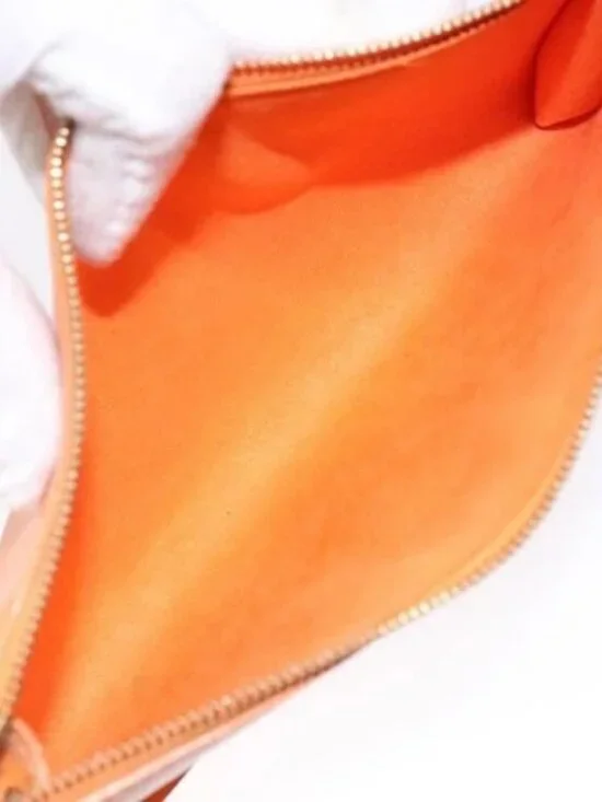 LOUIS VUITTON Epi Pochette Accessoires Pouch Orange Mandarin M5294H Auth 141495A - Picture 10 of 16